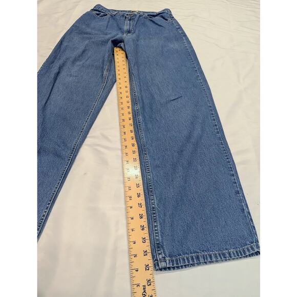 Vintage 90’s LL Bean Jeans Womens 14T High Rise Relaxed 5 Pocket Denim Blue - Picture 8 of 9
